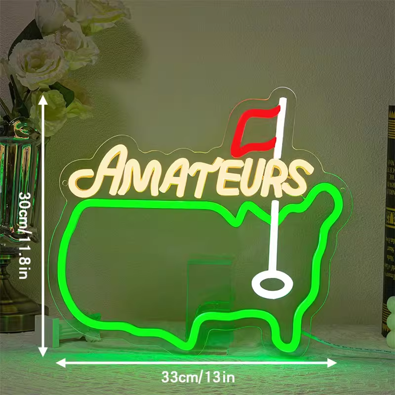 Masdio Golf Dimmable Neon Sign Wall Decor Gift Masdio