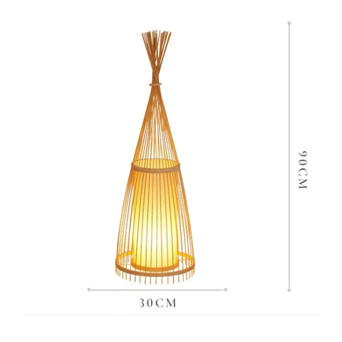 MAS-2559 Masdio Oriental Bamboo Floor Lamp Masdio