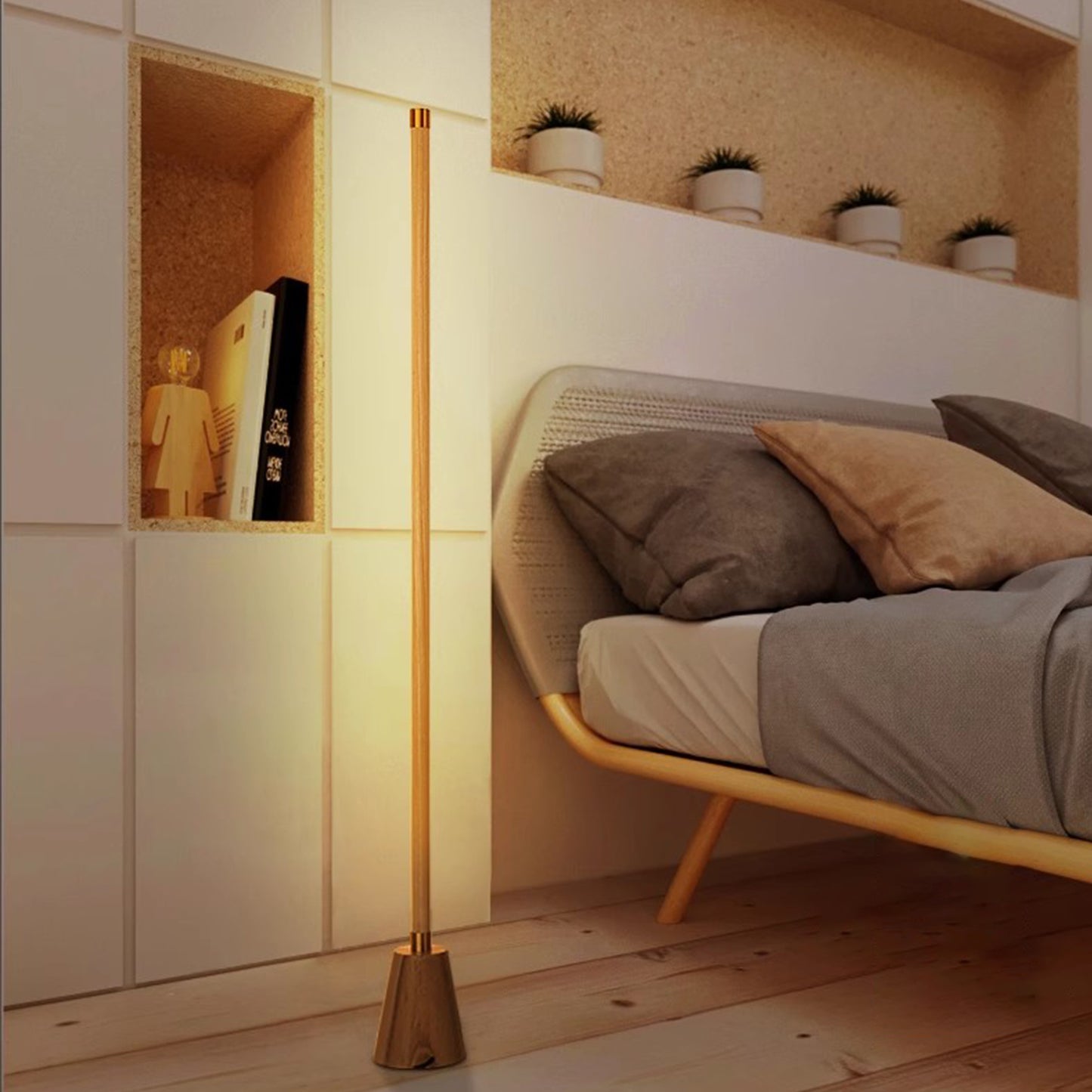 Светодиодный напольный светильник Masdio Minimalist Solid Wood MAS-2632