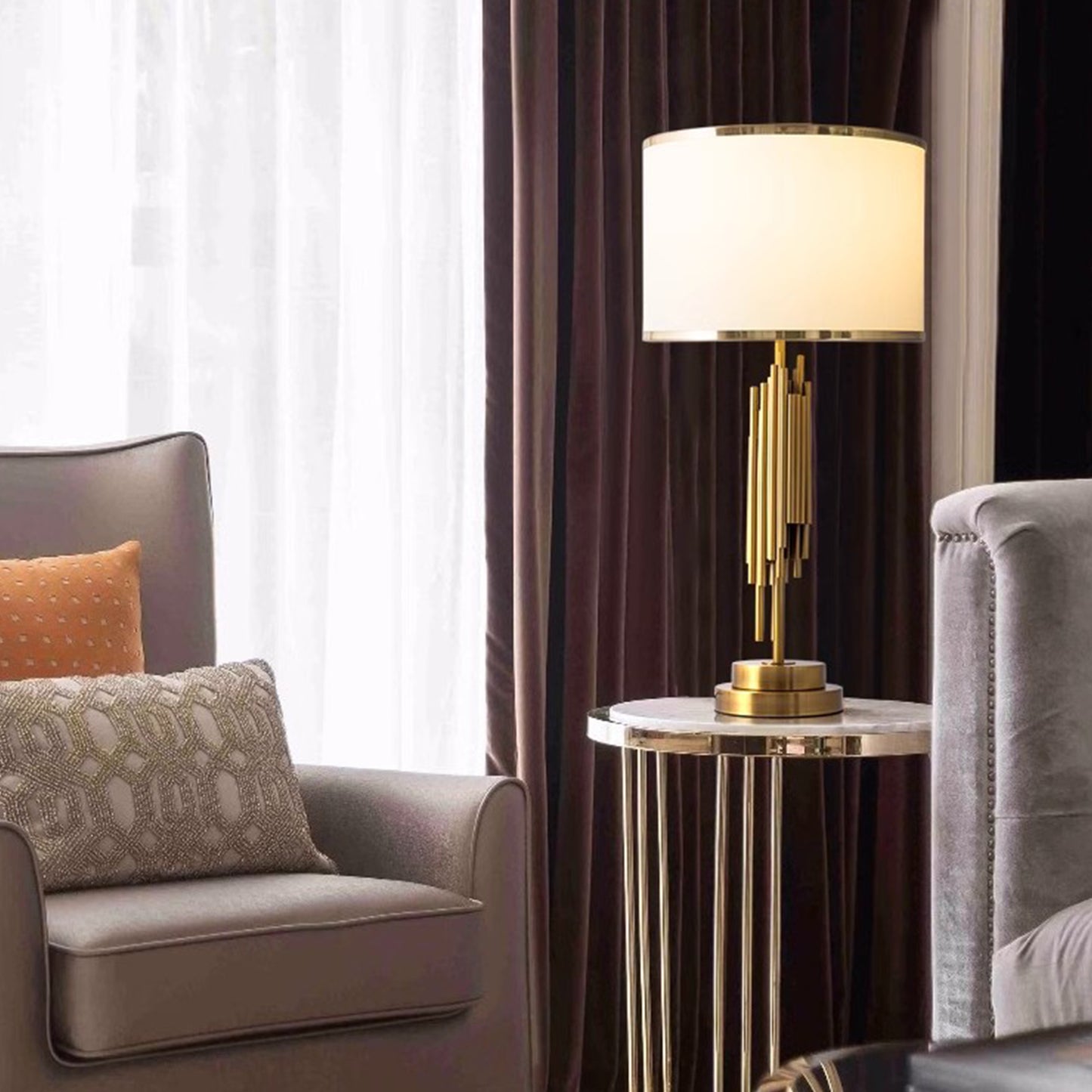 MAS-2636 Masdio Luxury Gold Table Lamp