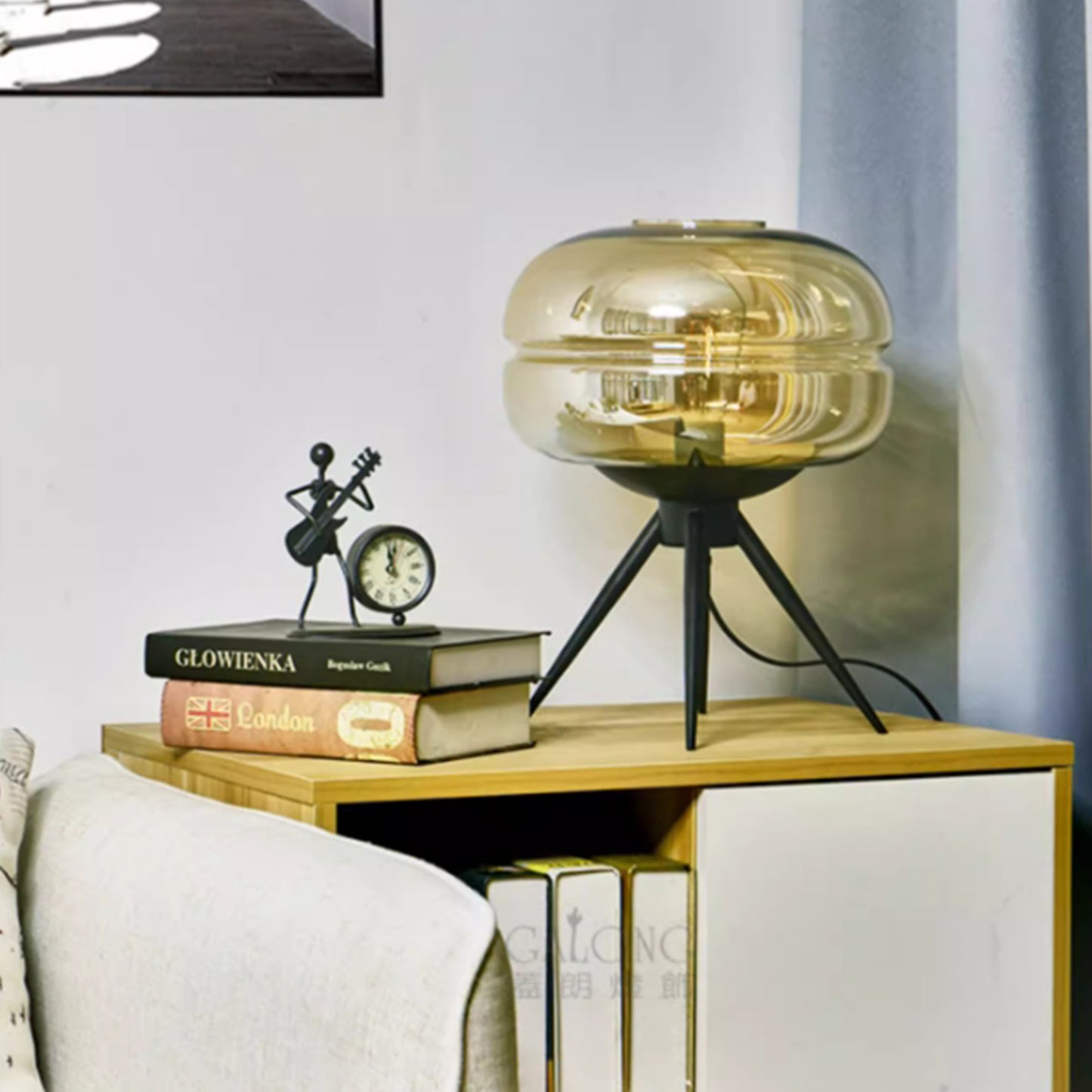 MAS-2650 Masdio Modern Glass Dome Table Lamp