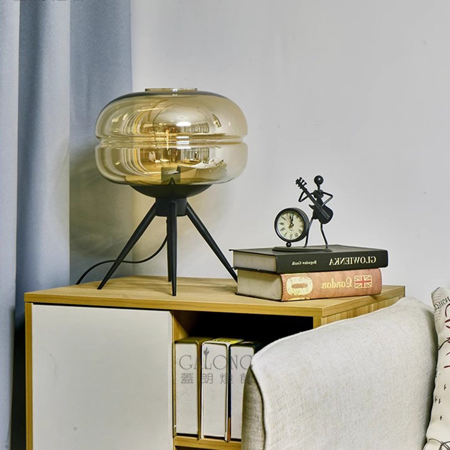 MAS-2650 Masdio Modern Glass Dome Table Lamp