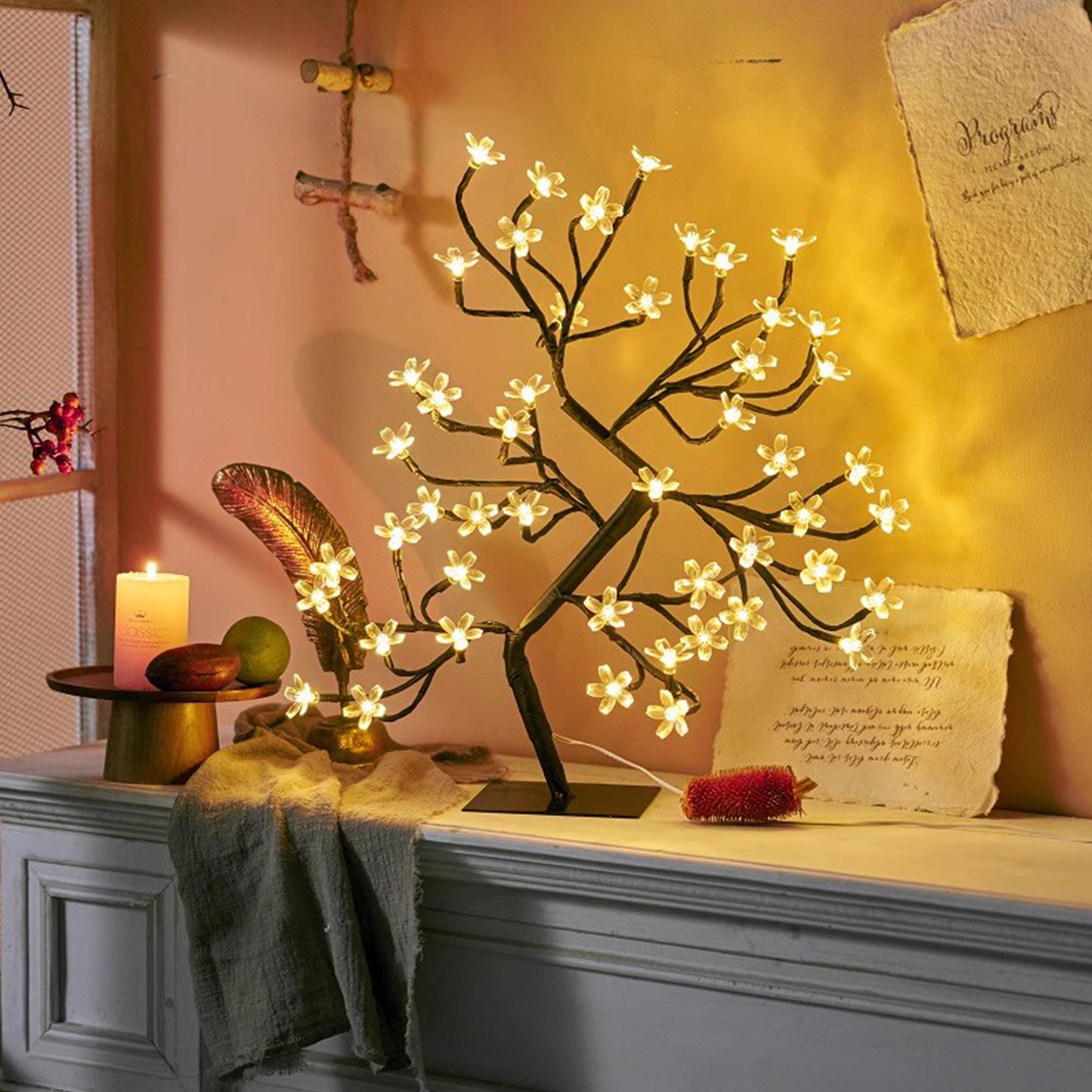 MAS-2651 Masdio Spring Blossom Bedside Table Lamp