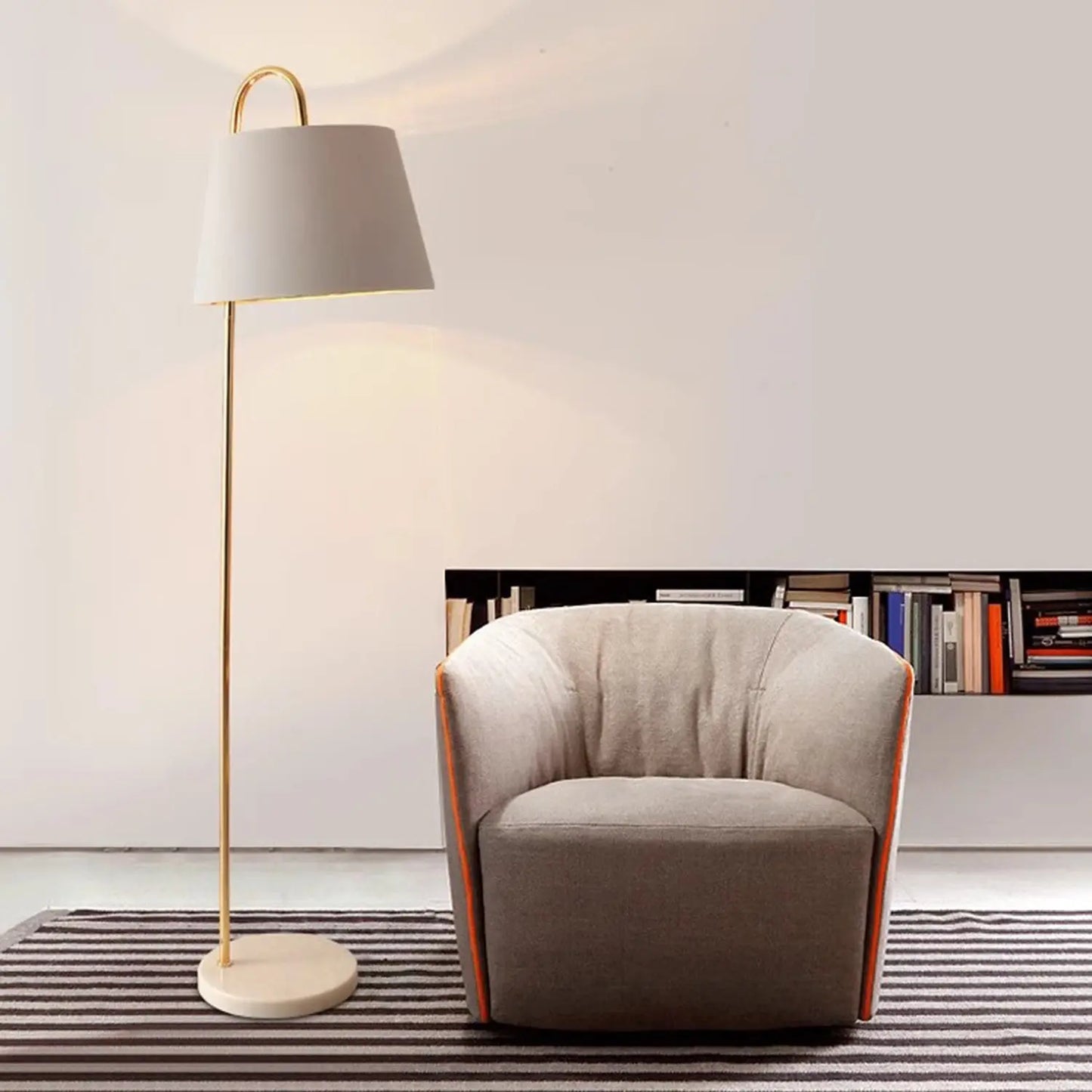 MAS-2663 Masdio Chrome Gold Floor Lamp Masdio