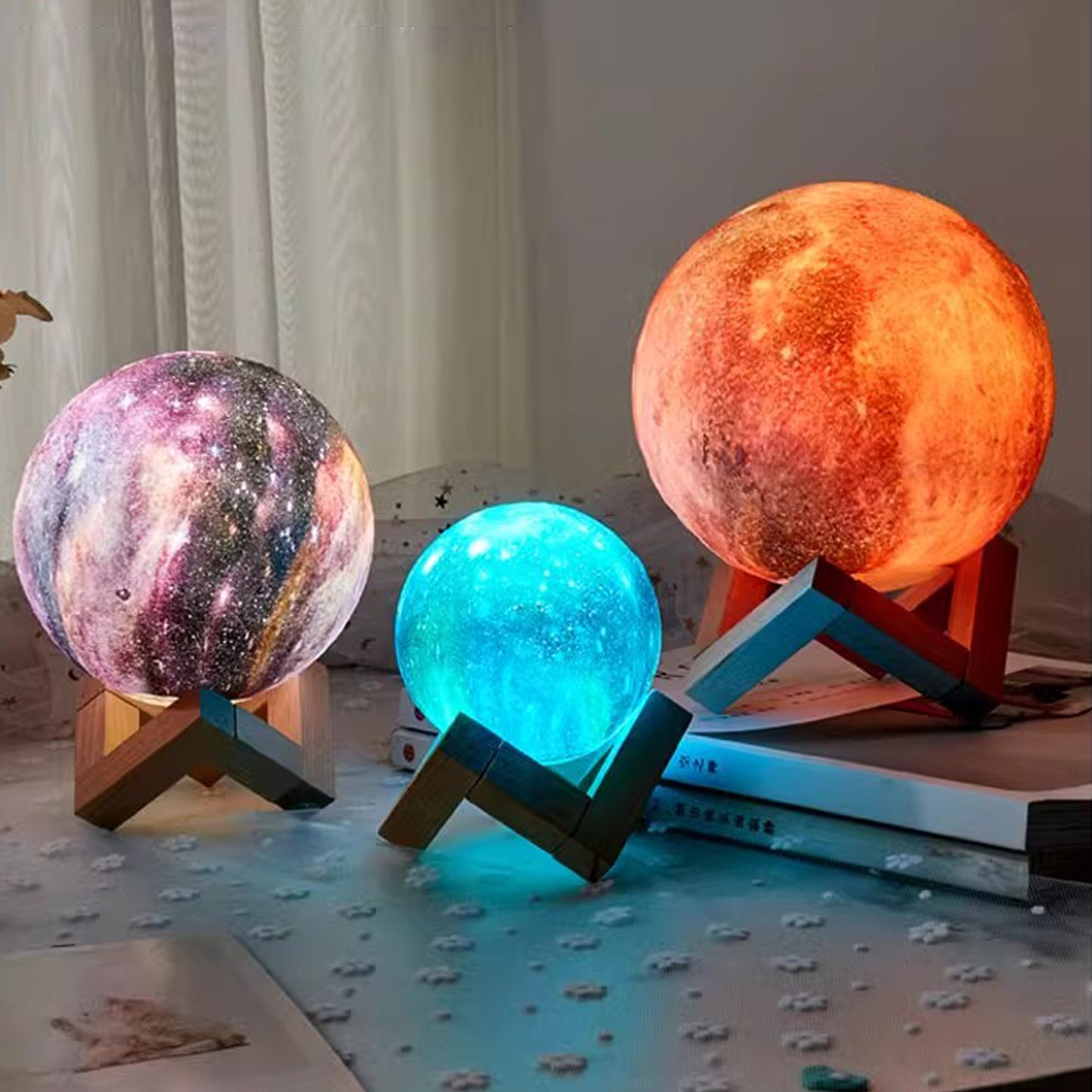 MAS-2677 Masdio Full Moon Bedside Lamp