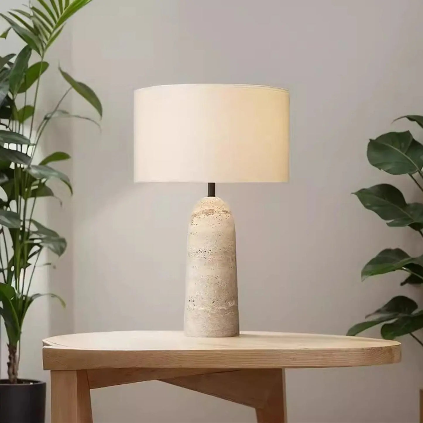 MAS-3086 Masdio Wabi Sabi Travertine Table Lamp Masdio