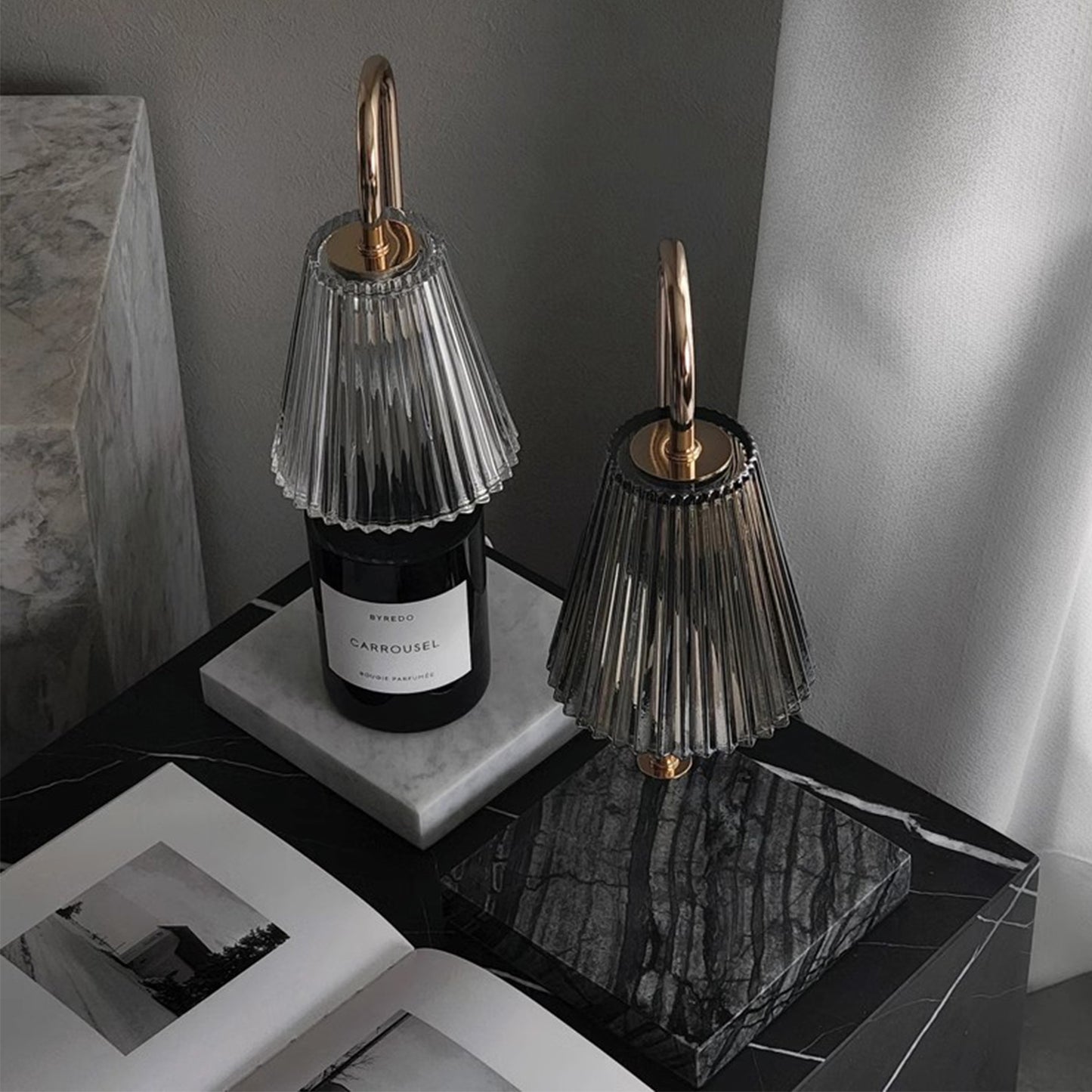 Masdio Elegant Marble Candle Lamp