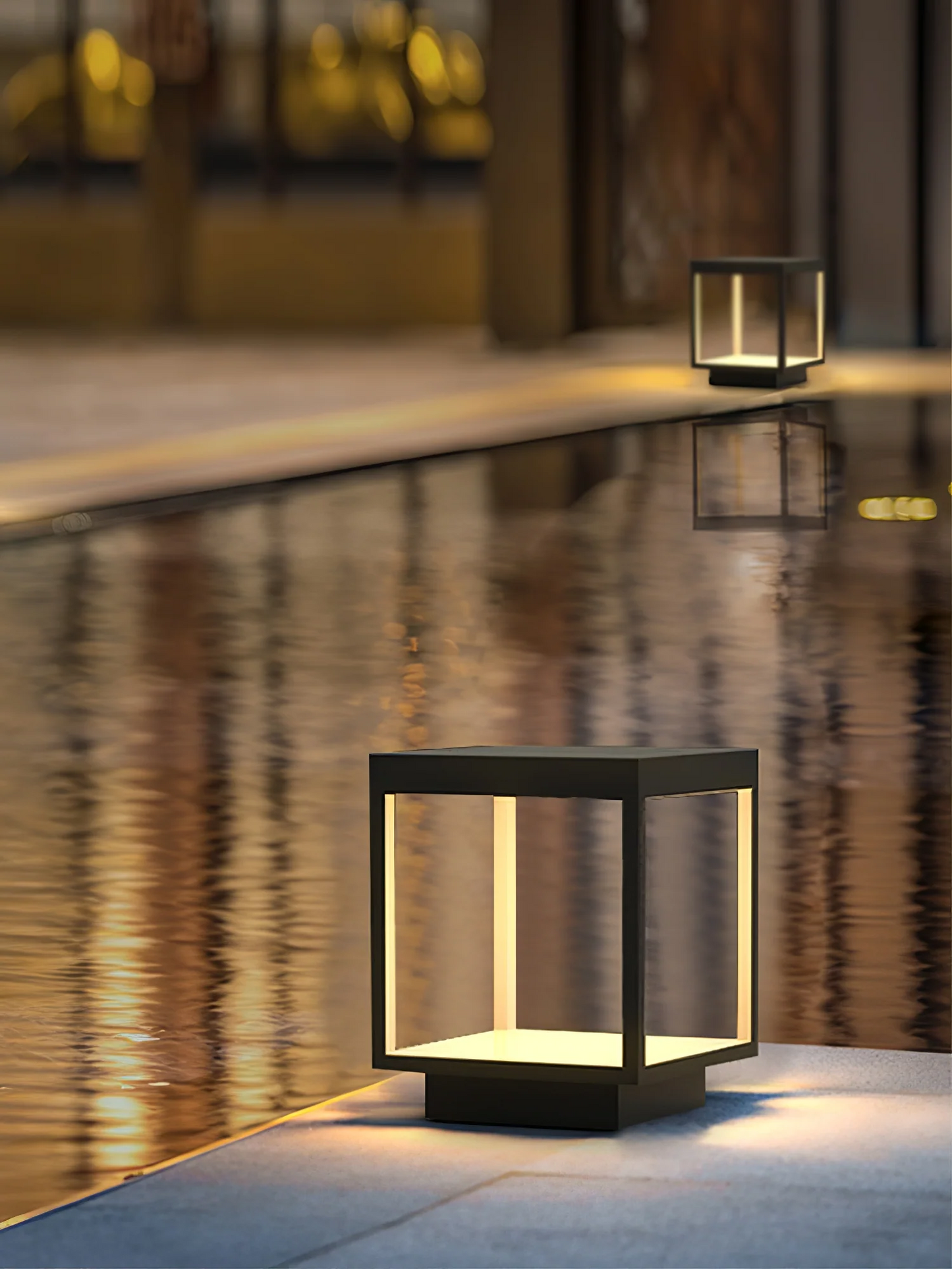Садовый светильник Masdio Square Frame Fence Post