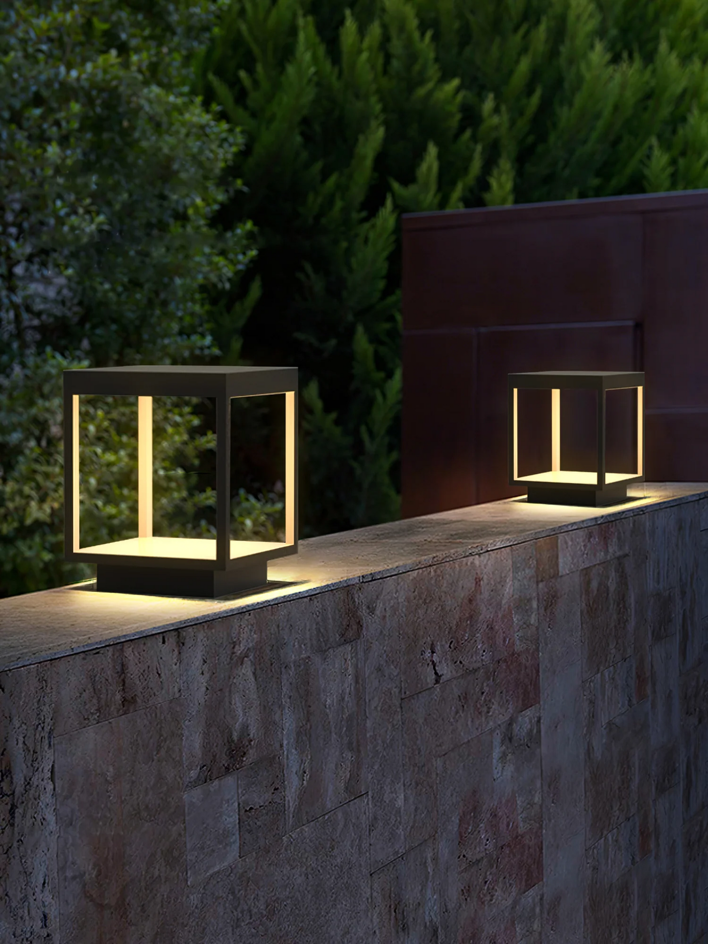 Садовый светильник Masdio Square Frame Fence Post