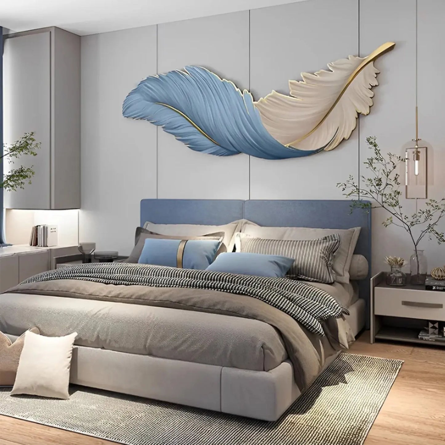 Masdio Feather LED Wall Lights - Remote Control Masdio