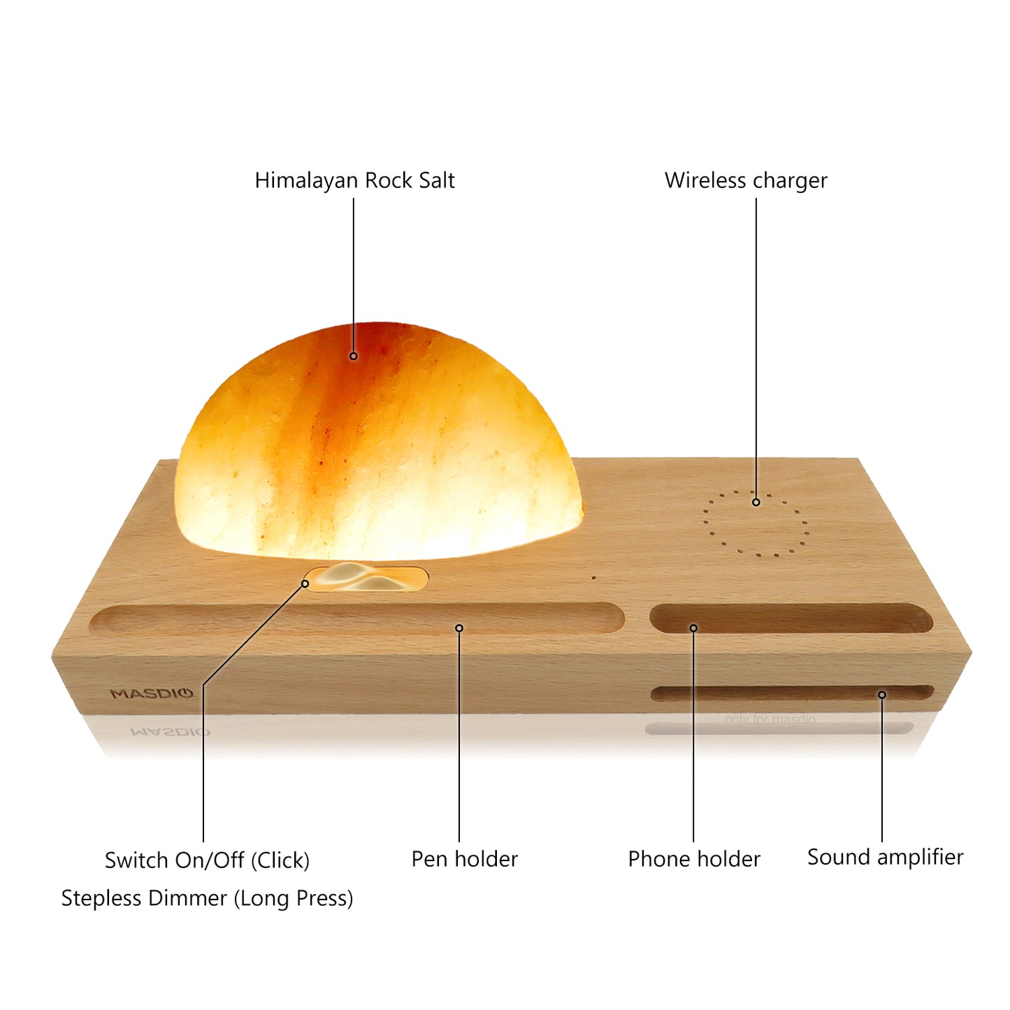 Masdio Sunrise Salt Lamp