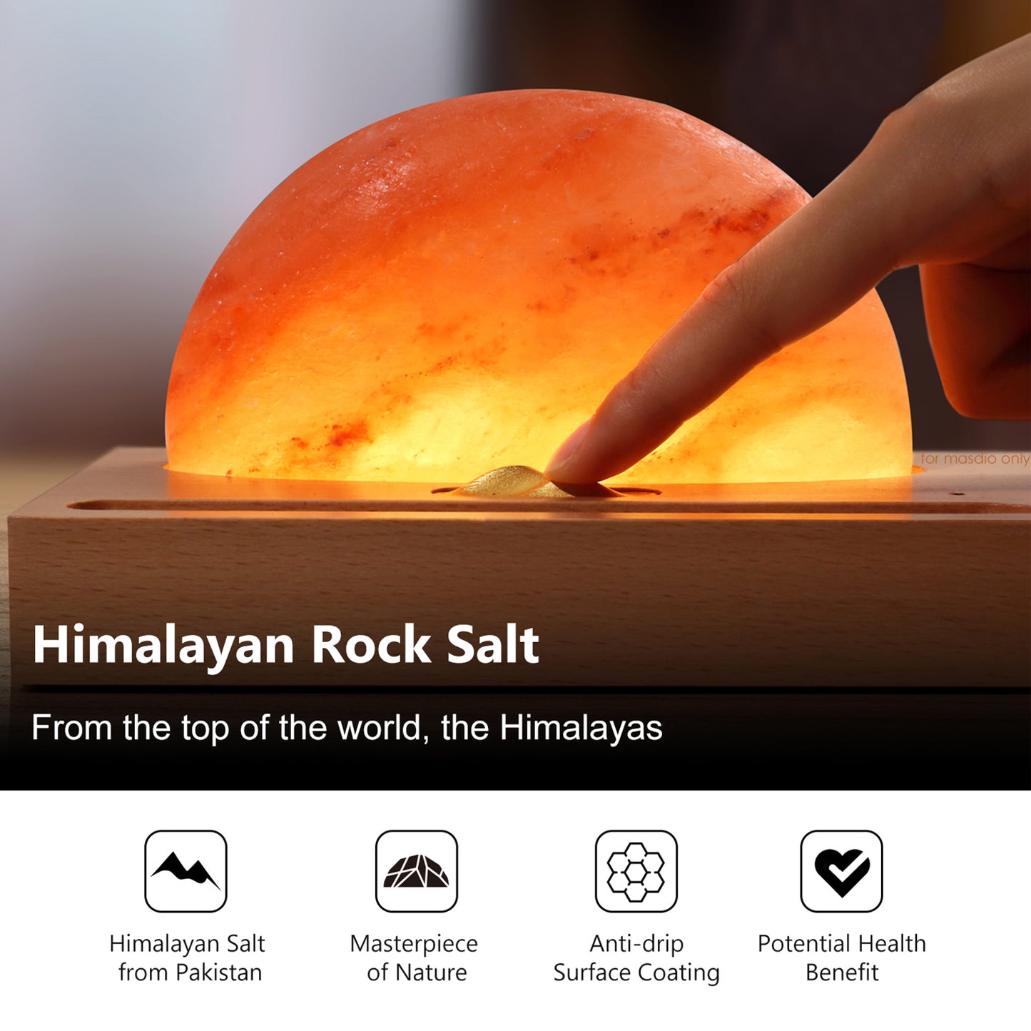 Masdio Sunrise Salt Lamp