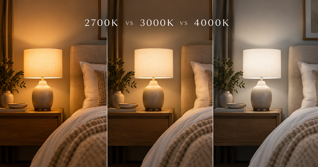 Bedside Lamp Color Temperature: 2700K vs 3000K vs 4000K