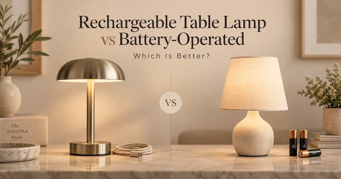 Rechargeable Table Lamp vs Battery-Operated: Which Is Better?