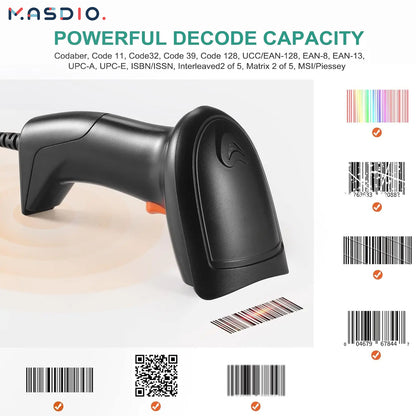 Masdio USB Laser Barcode Scanner