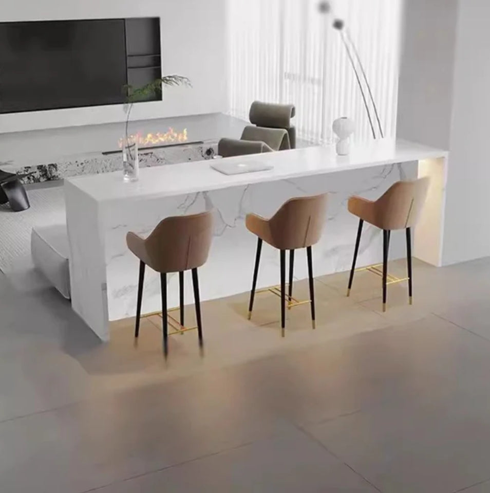 MAS-1799 Masdio Modern Marble Kitchen Island Bar Table