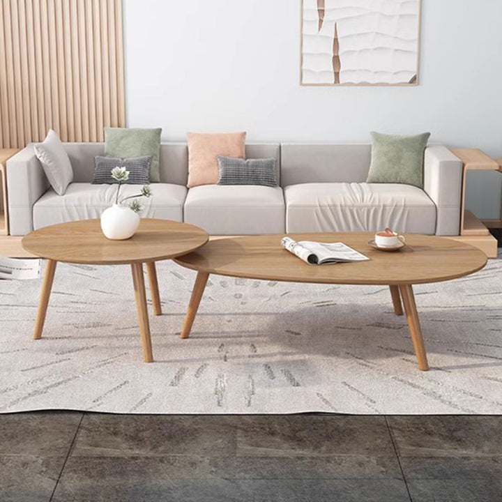 Nordic Nestable Solid Wood Coffee Table