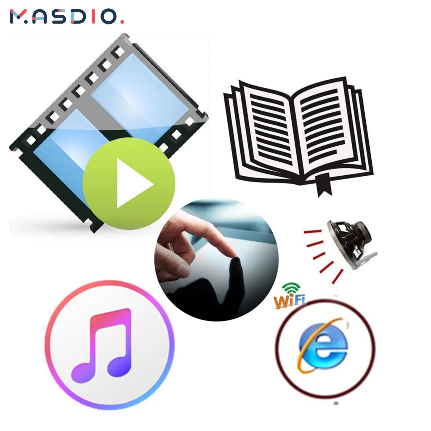 Masdio Touchscreen Ebook Reader