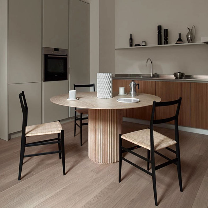 Nordic Minimalist Solid Wood Dining Table