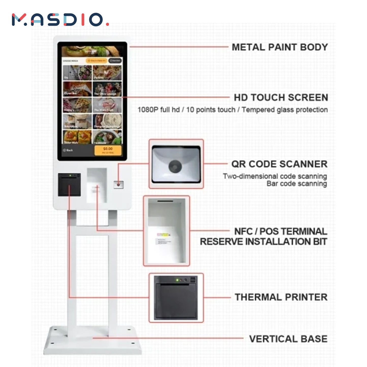 Masdio Touchscreen Kiosk