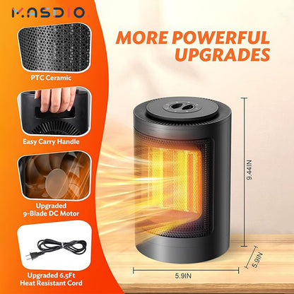 Masdio Portable Electric Space Heater