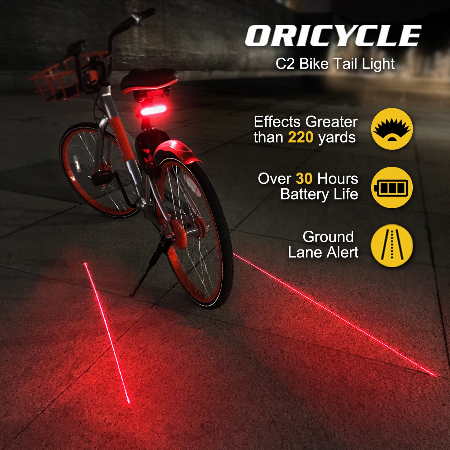 Masdio Oricycle C2 Rechargeable Bike Tail Light LED