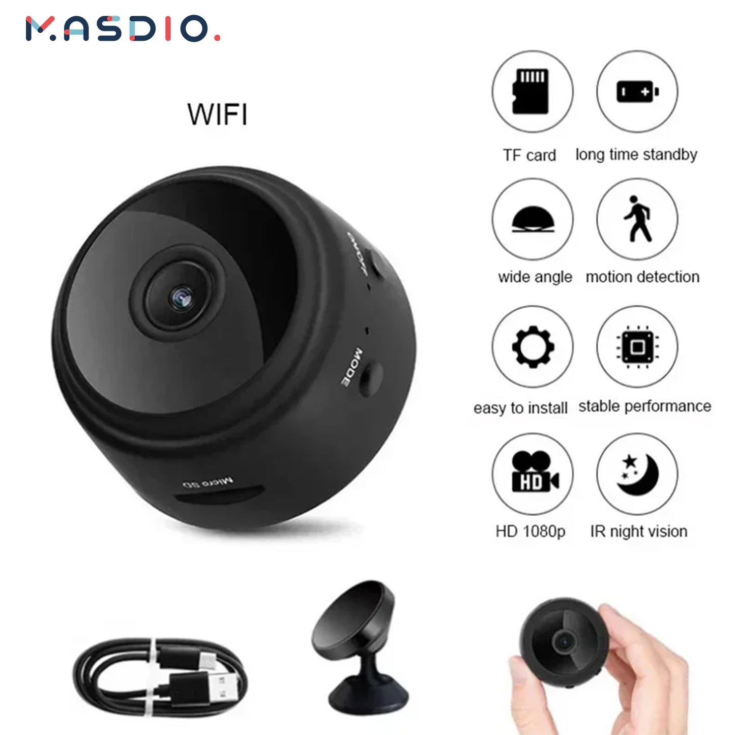 Masdio HD Wireless Outdoor Camera