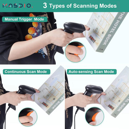 Masdio USB Laser Barcode Scanner