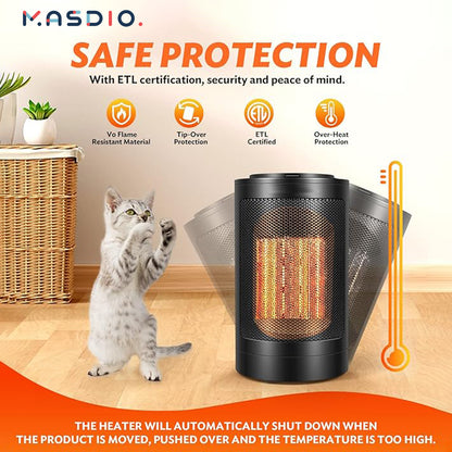 Masdio Portable Electric Space Heater