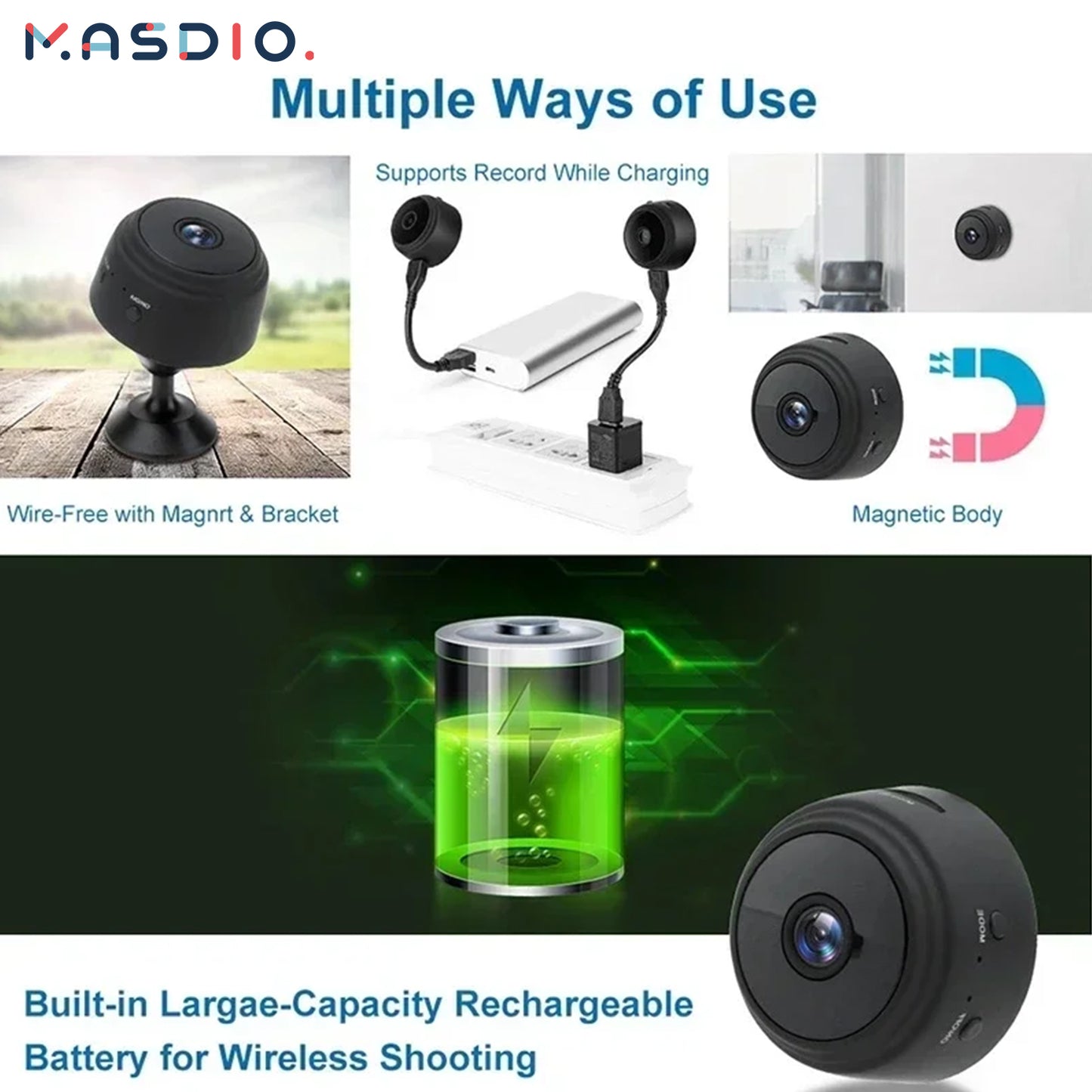 Masdio HD Wireless Outdoor Camera