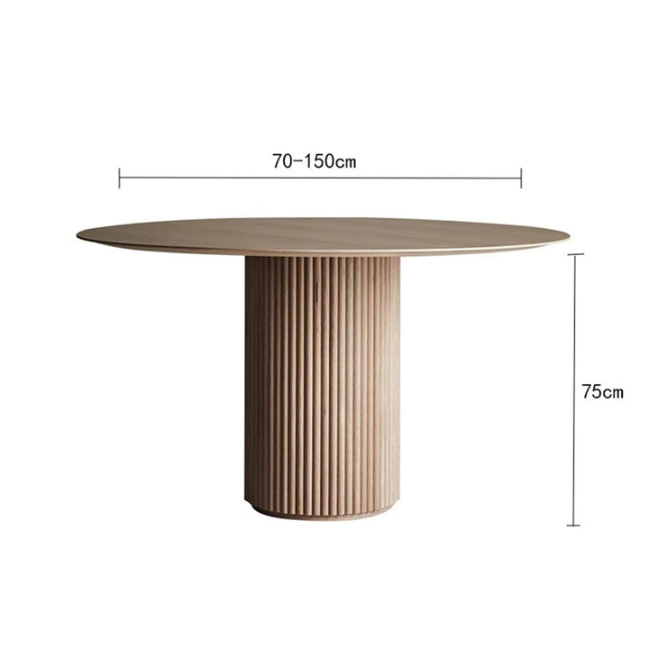 Nordic Minimalist Solid Wood Dining Table