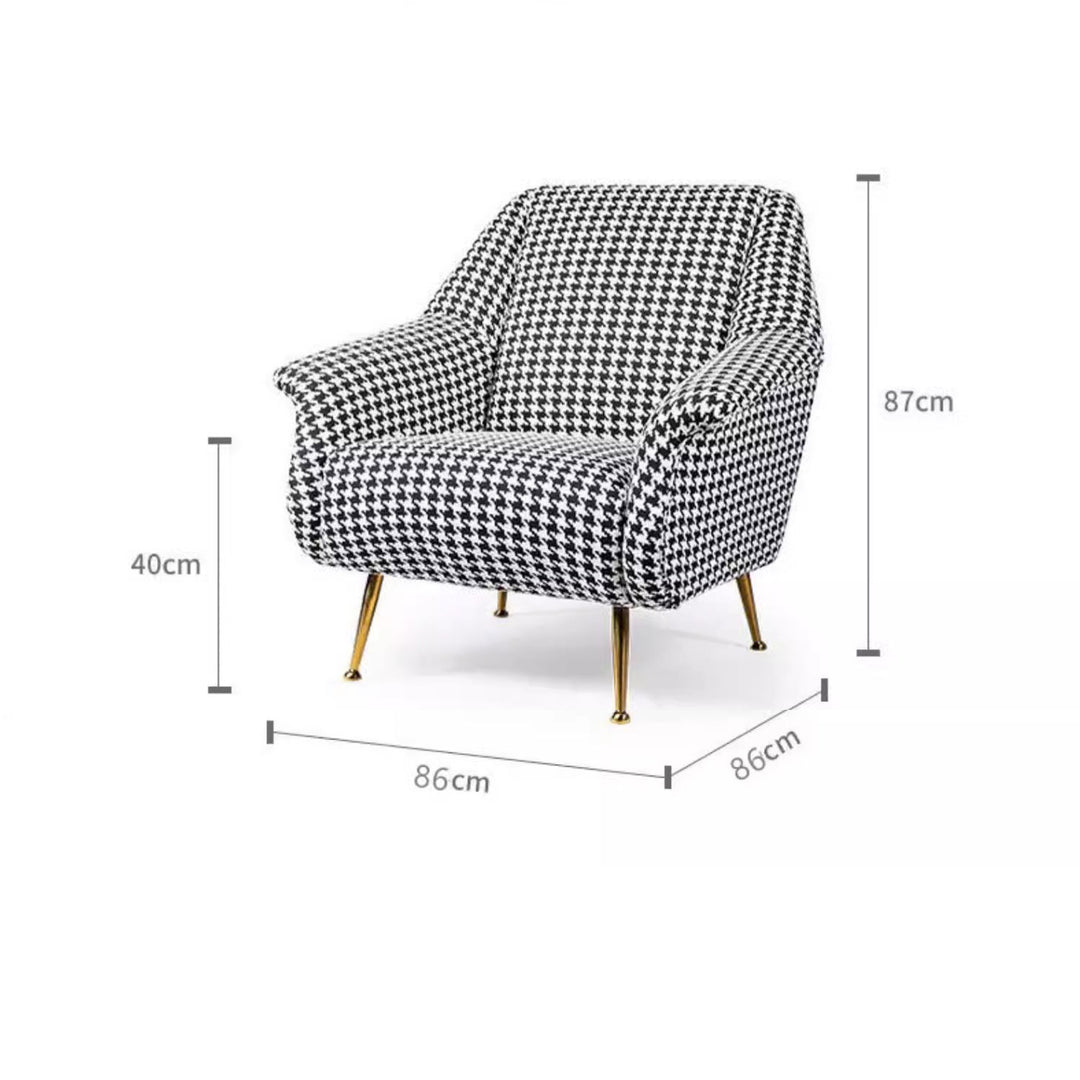 Modern Luxury Houndstooth Chair and Sofa