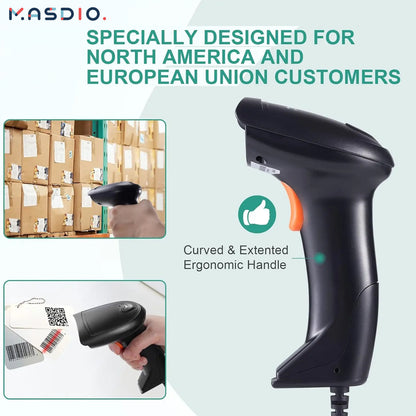 Masdio USB Laser Barcode Scanner