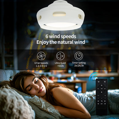 Masdio U1 Ceiling Light with Bladeless Fan