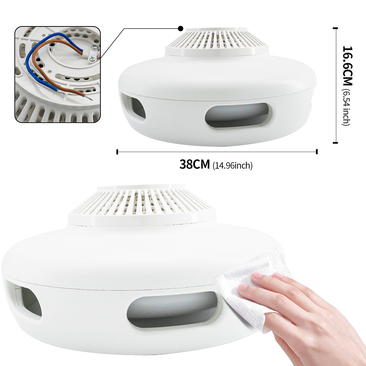 Masdio U1 Ceiling Light with Bladeless Fan