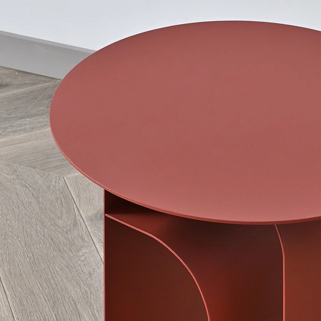 MAS-1261 Masdio Contemporary Bordeaux Red End Table