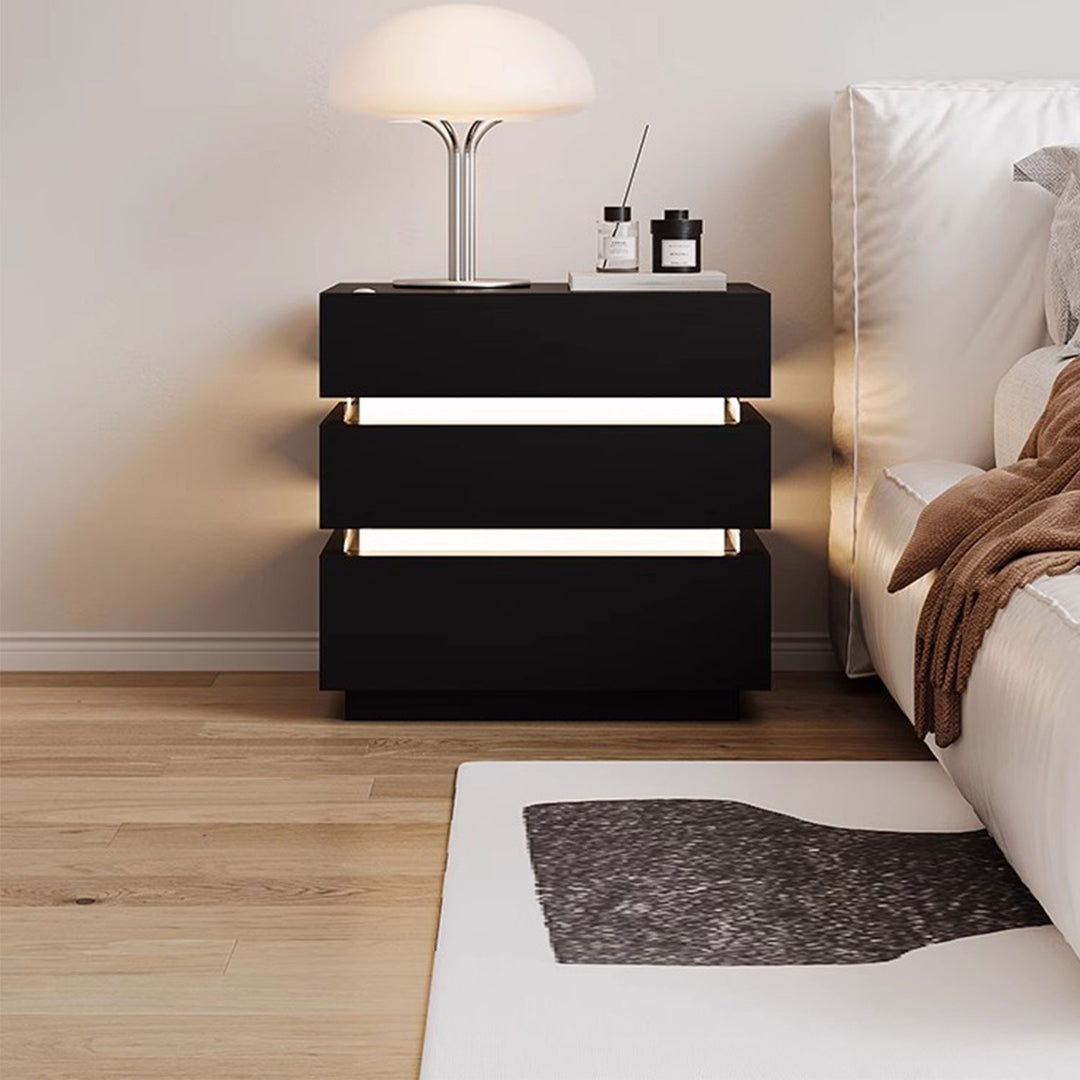 Contemporary LED Bedside Table
