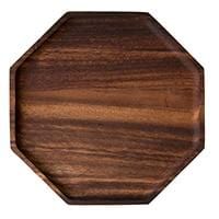 Geometry Acacia Wood Plate