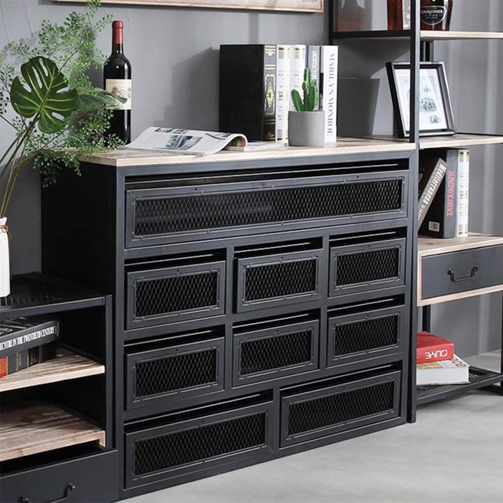 MAS-1373 Masdio Industrial 10-Drawer Chest of Drawers
