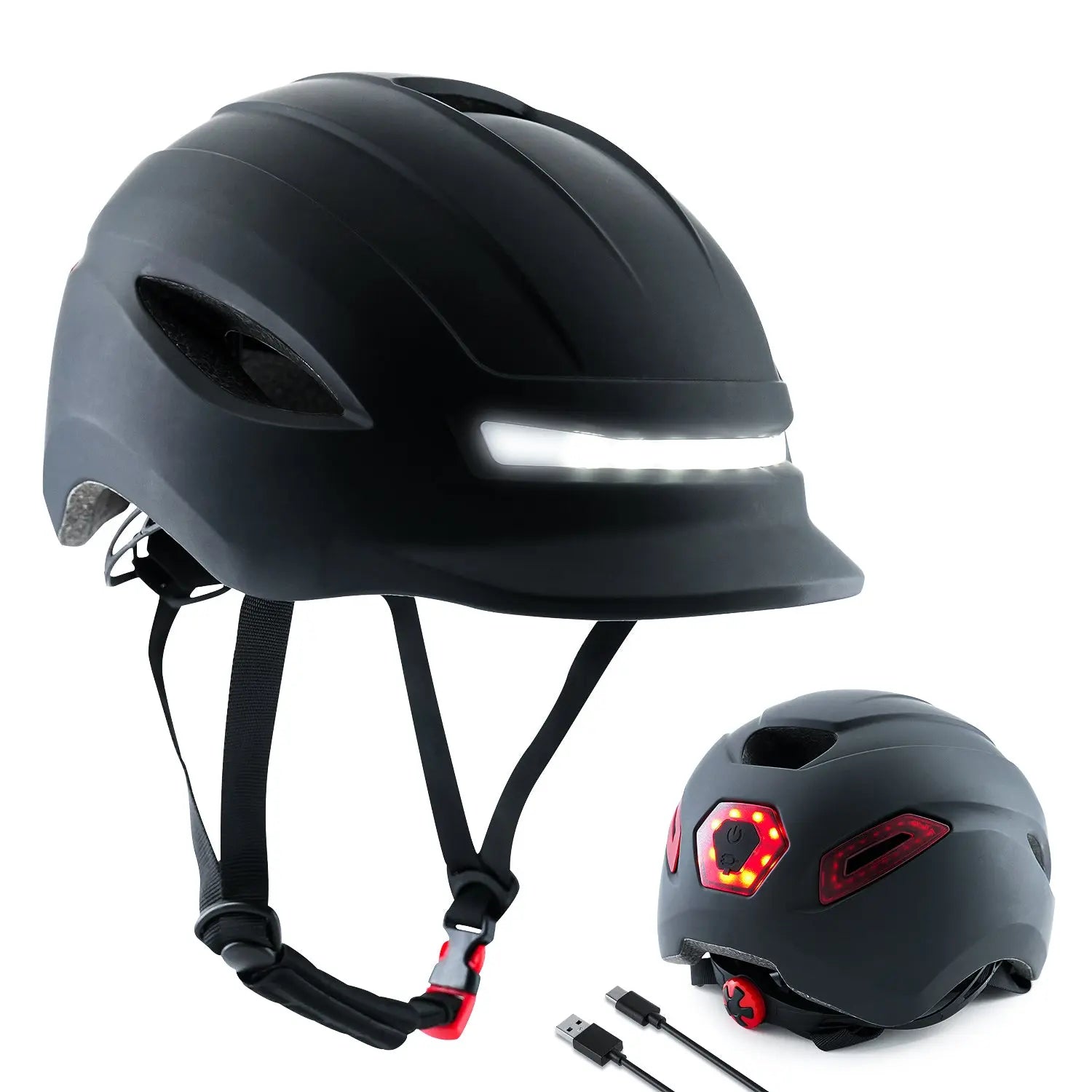 Masdio UV608 Lightweight Bicycle Helmets with LED Lights Masdio