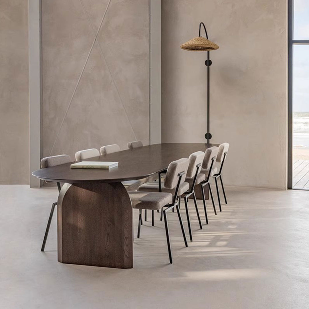MAS-1604 Masdio Oval Wood Dining Table