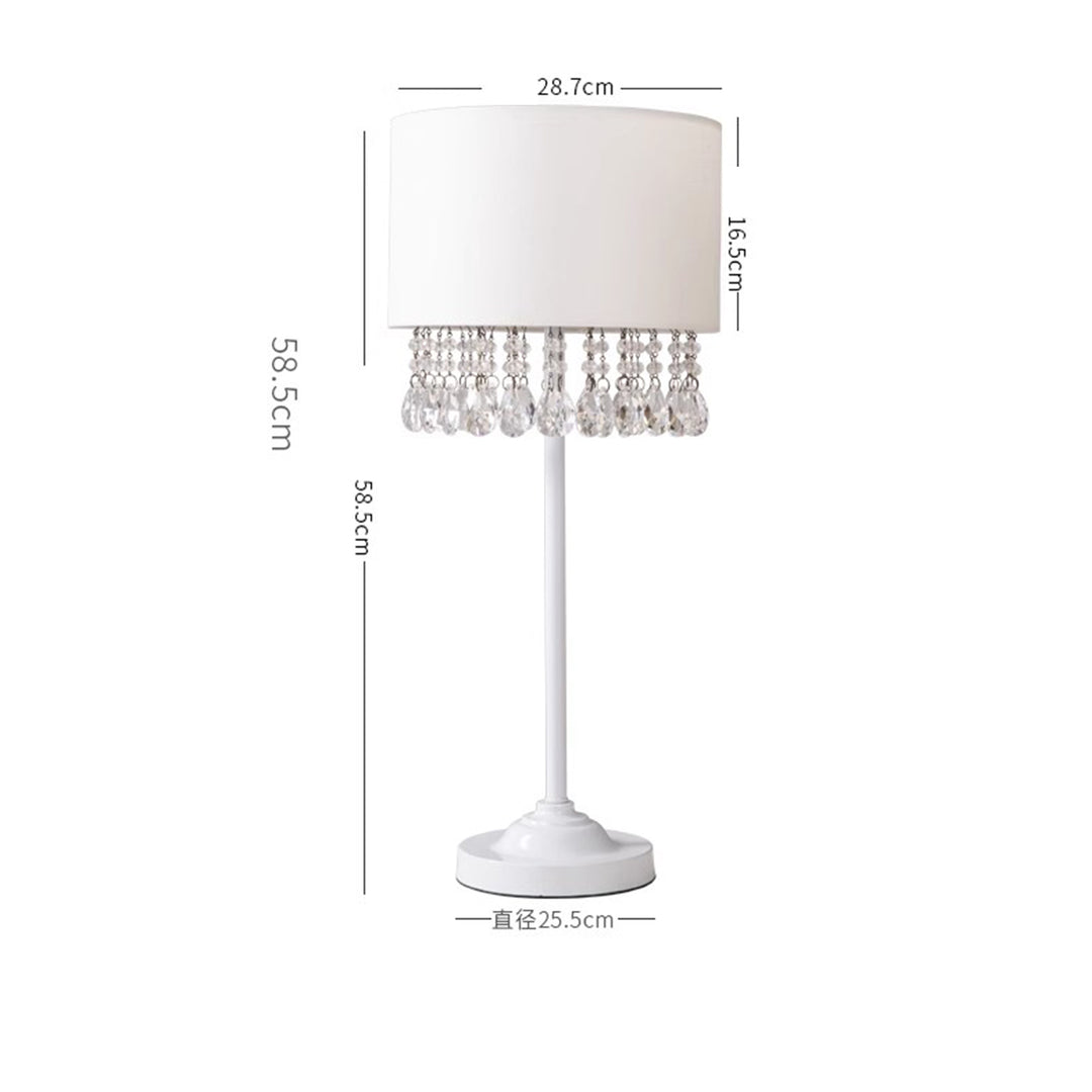 MAS-1776 Masdio Crystal Metal Table Lamp