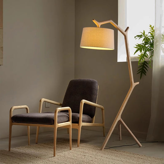 MAS-2596 Masdio Modern Solid Wood Standing Lamp