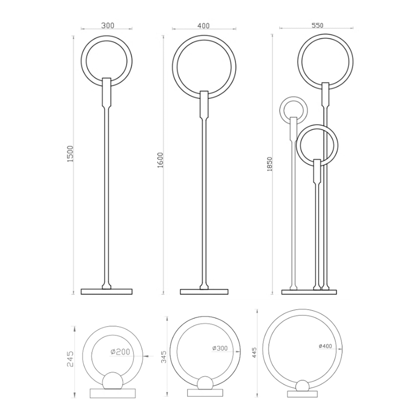 MAS-2633 Masdio GRAVITAS Scandinavian LED Floor Lamp