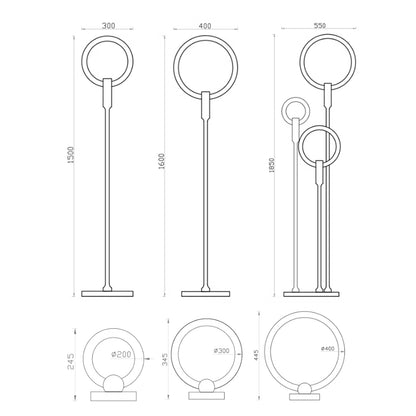 MAS-2633 Masdio GRAVITAS Scandinavian LED Floor Lamp