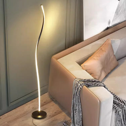 MAS-2635 Masdio Contemporary Minimalist LED Swirl Standing Lamp