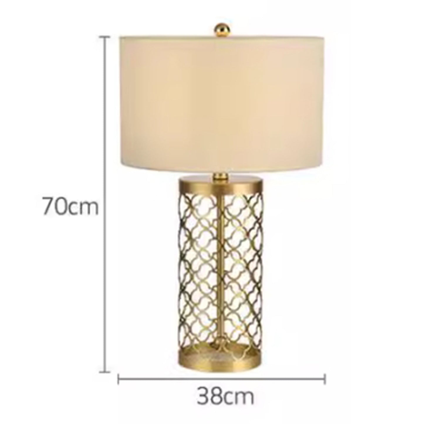 MAS-2648 Masdio DIVAN Victorian Brass Table Lamp