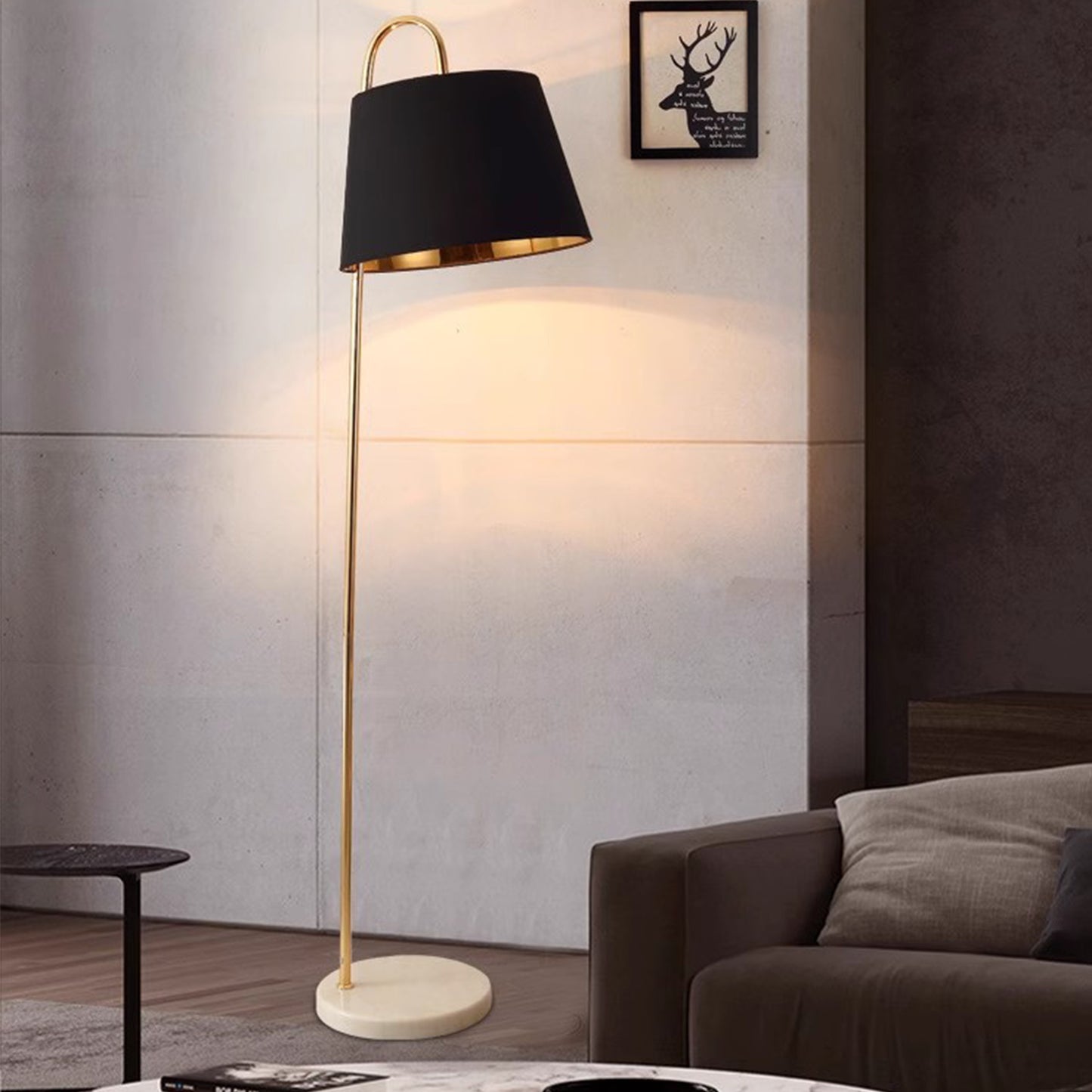 MAS-2663 Masdio Chrome Gold Floor Lamp