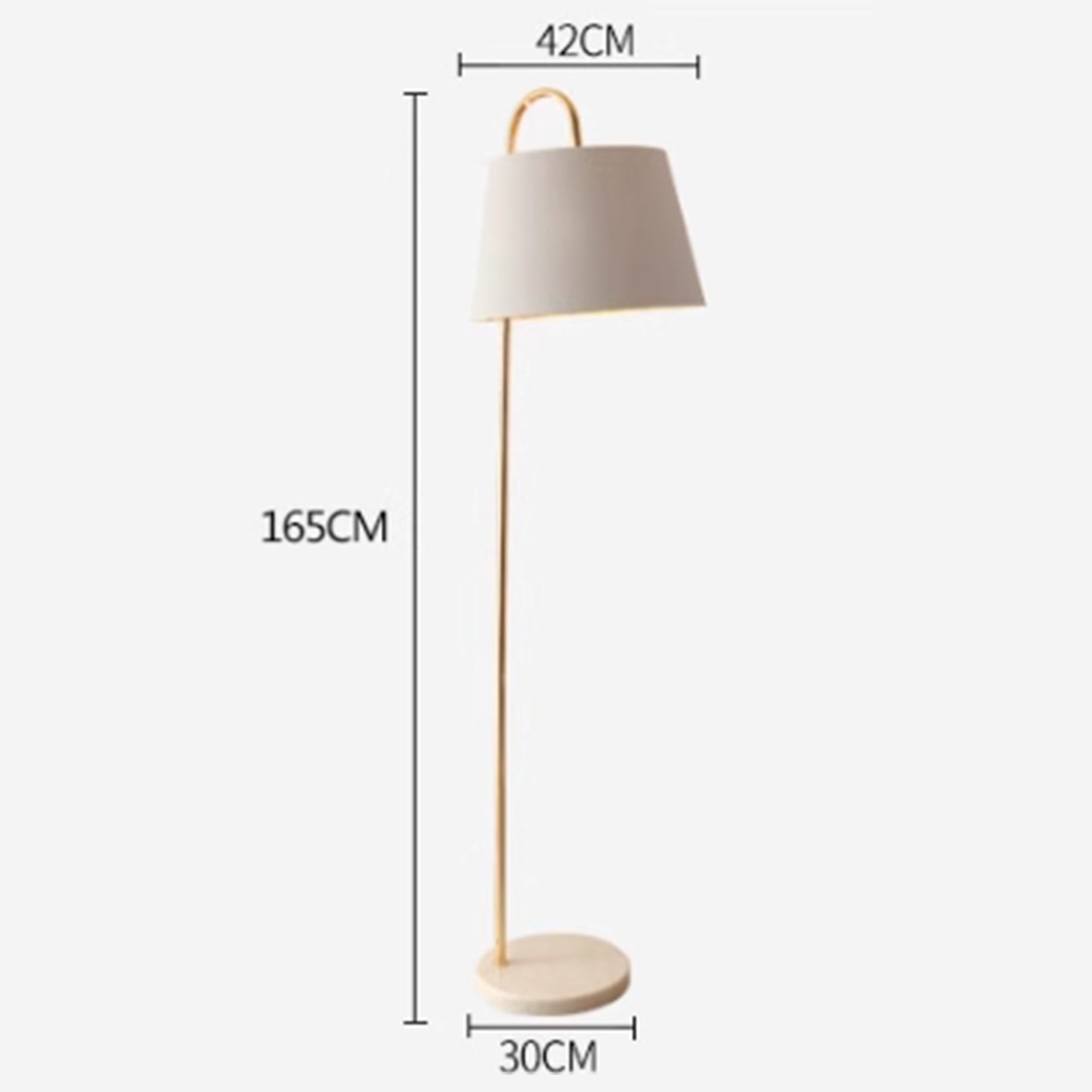 MAS-2663 Masdio Chrome Gold Floor Lamp