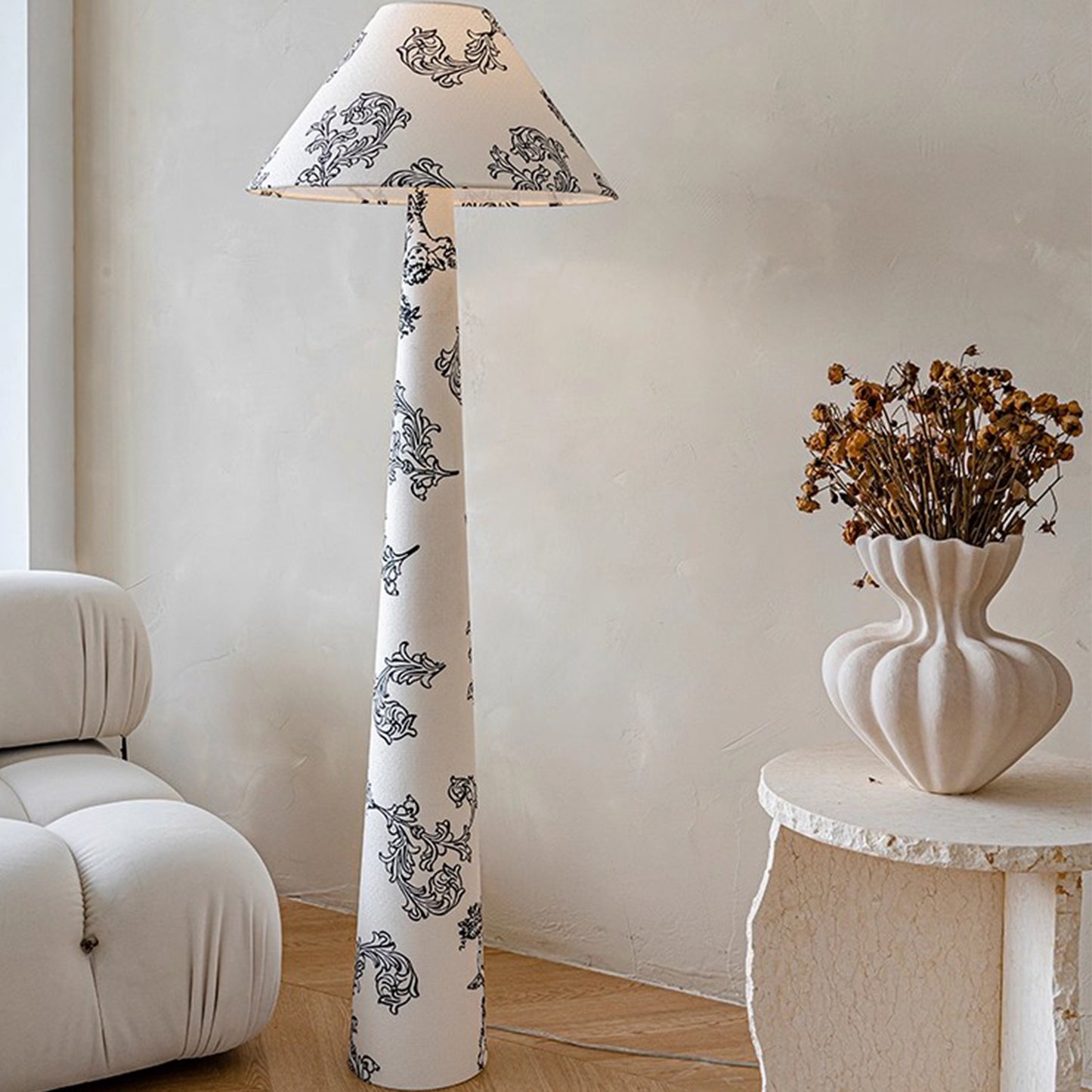 MAS-3458 Masdio Parisian Fabric Floor Lamp